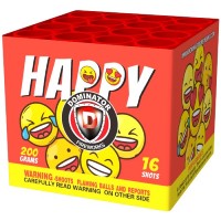 Fireworks - 200G Multi-Shot Cake Aerials - 16 Shot Happy 200g Fireworks Cake